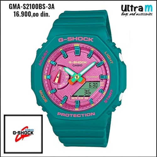 Zenski ručni sat Casio Art. G-Shock-GMA-S2100BS-3A