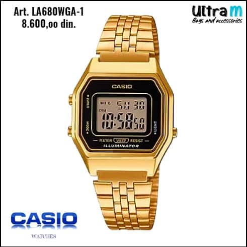 Zenski ručni sat Casio Art. LA680WGA-1