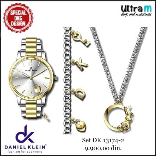 Zenski ručni sat Daniel Klein DK13174-2 Set narukvica i ogrlica