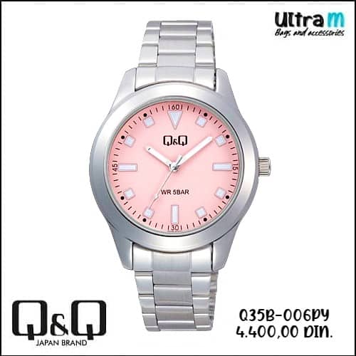 Zenski ručni sat Q & Q Art. Q35B-006PY Roze