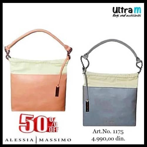 Zenska torba Alesia Massimo Art. 1175 Roze i plava