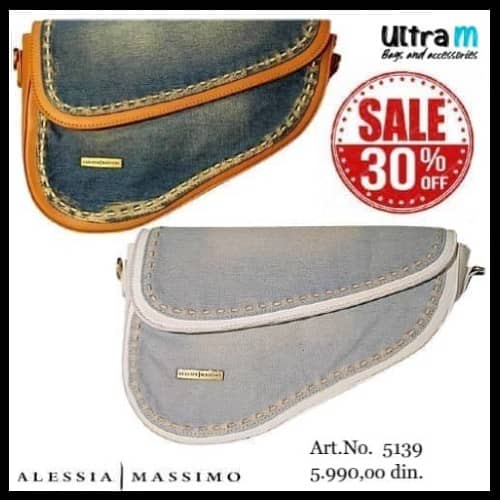 Zenska torba Alesia Massimo Art. 5139 Texas plava