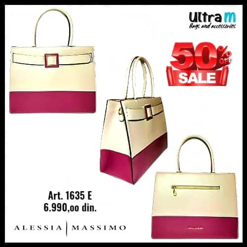 Zenska torba Alessia Massimo Art. 1635E violet