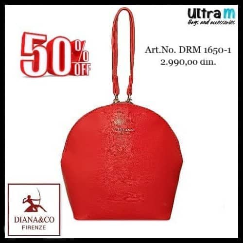 Zenska torba Diana and Co DRM 1650-1 Crvena