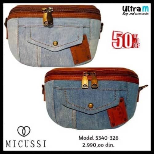 Zenska torba Micussi 5340-326 texas plava