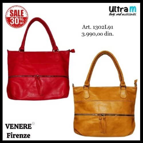 Zenska torba Venere Firenze 1302L91 Crvena i žuta