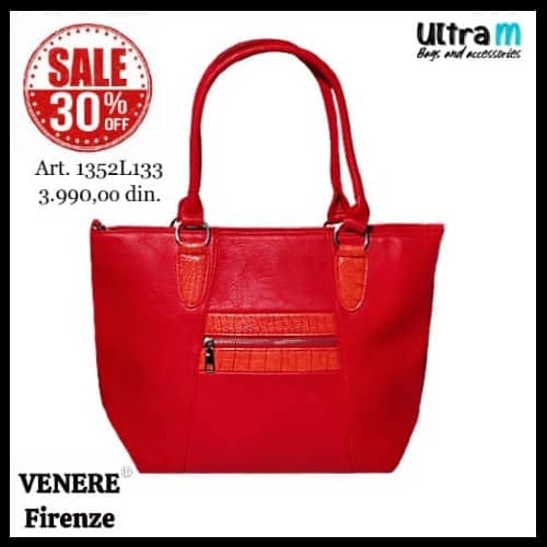 Zenska torba Venere Firenze 1352L133 Crvena
