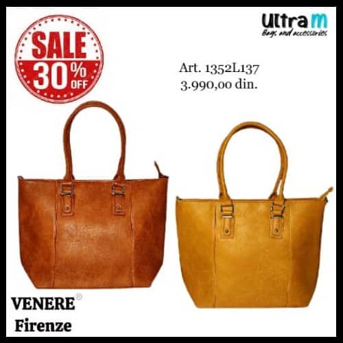 Zenska torba Venere Firenze 1352L137 Braon i žuta