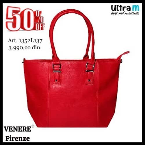 Zenska torba Venere Firenze 1352L137 Crvena