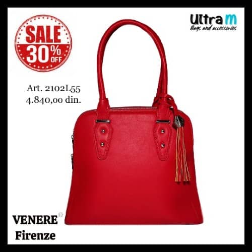 Zenska torba Venere Firenze 2102L55 Crvena
