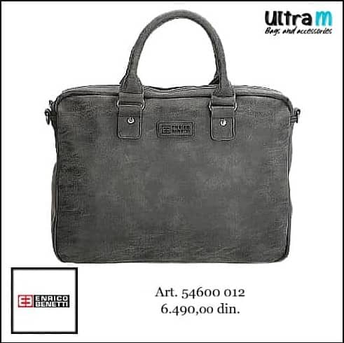 Poslovna torba Enrico Benetti Art. 54600 001 Crna brušena