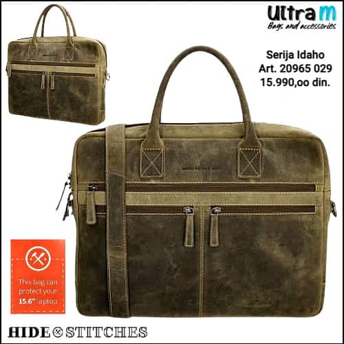 Poslovna torba Hide & Stitches Art. 20965 029 Idaho laptop 15,6''