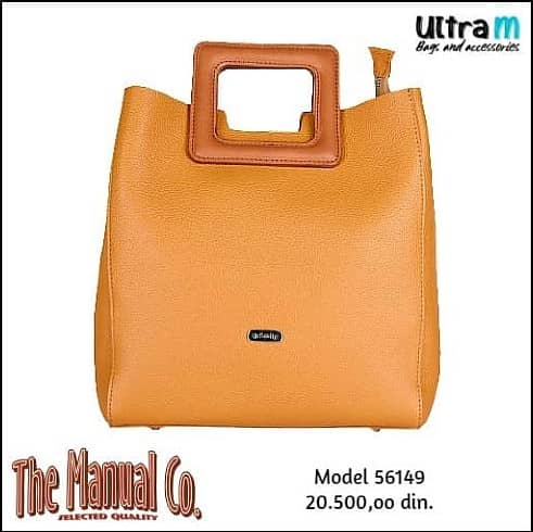 Zenska kožna tašna The Manual Co 56149 Oker