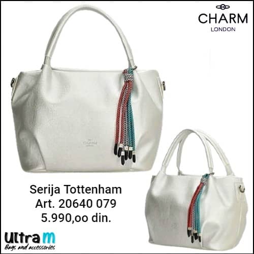 Zenska torba Charm London Art. 20640 079 Tottenham srebrna