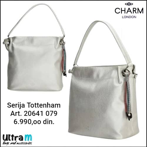 Zenska torba Charm London Art. 20641 079 Tottenham srebrna