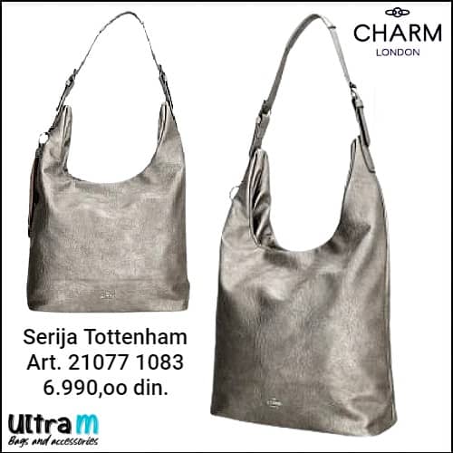 Zenska torba Charm London Art. 21077 1083 Tottenham srebrna