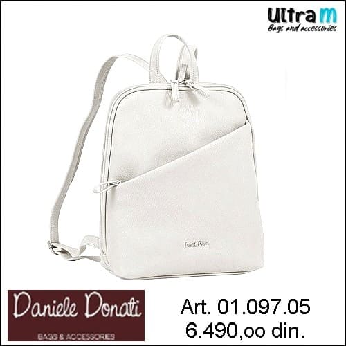 Zenska torba Daniele Donati Art. 01.097.05 Ranac beli