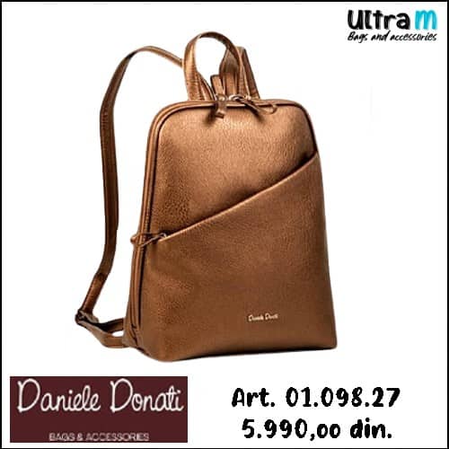 Zenska torba Daniele Donati Art. 01.098.27 Ranac bronzani