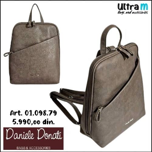 Zenska torba Daniele Donati Art. 01.098.79 Ranac dark taupe