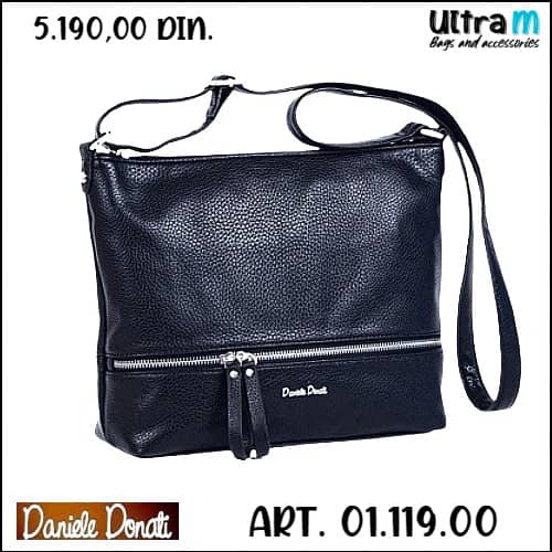 Zenska torba Daniele Donati Art. 01.119.00 Crna