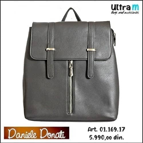 Zenska torba Daniele Donati Art. 01.169.17 Ranac sivi