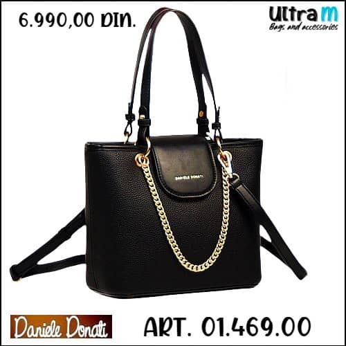 Zenska torba Daniele Donati Art. 01.469.00 Crna