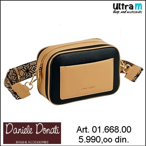 Zenska torba Daniele Donati Art. 01.668.00 Crna