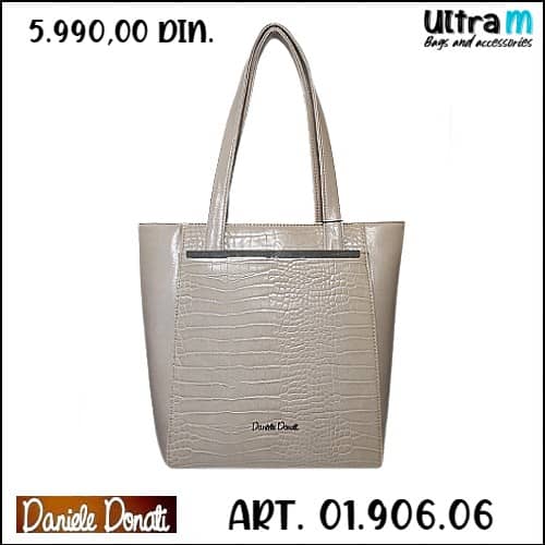 Zenska torba Daniele Donati Art. 01.906.06 Bež kroko