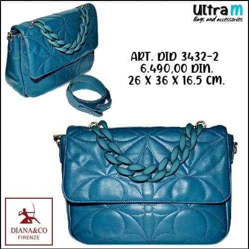 Zenska torba Diana & Co Art. DID 3432-2 Teal Blue