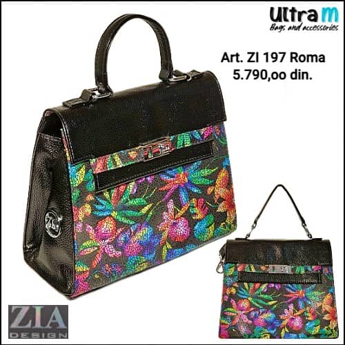 Zenska torba ZIA Design Art. ZI 197 Roma Floral print