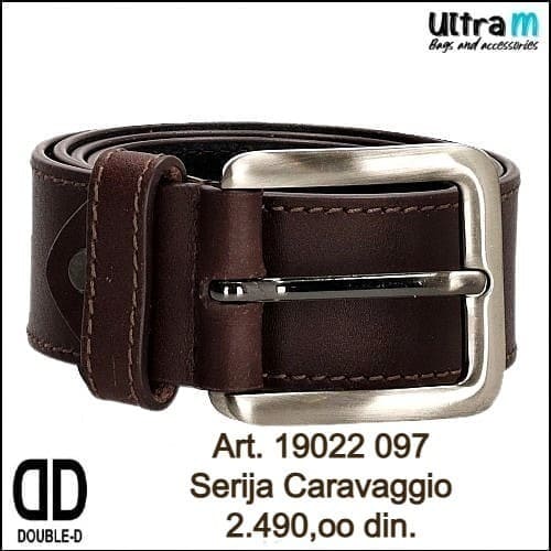 Kaiš Double-D Art. 19022 097 Caravaggio kožni braon 40 mm