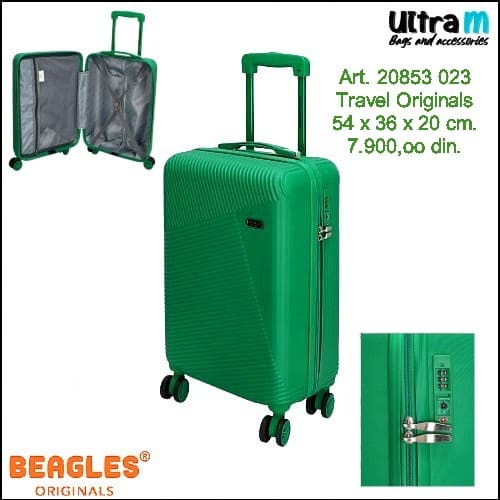 Kofer Beagles Originals Art. 20853 023 ABS Travel Originals zeleni