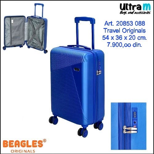 Kofer Beagles Originals Art. 20853 088 ABS Travel Originals plavi