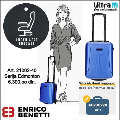 Kofer Enrico Benetti Art. 21002-40 088 Edmonton low cost steel blue