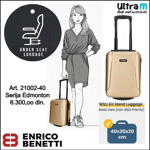 Kofer Enrico Benetti Art. 21002-40 095 Edmonton low cost champagne