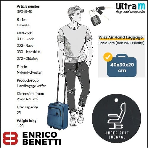 Kofer Enrico Benetti Art. 39048-40 030 Oakville low cost jeans blue