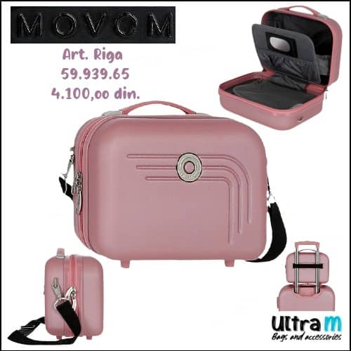 Neseser Movom Art. Riga 59.939.65 Beauty case Roze