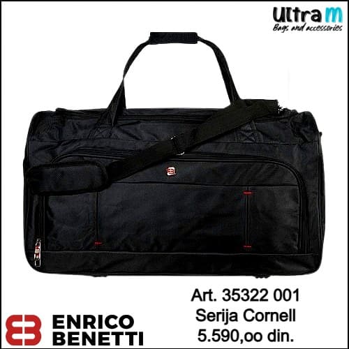 Putna torba Enrico Benetti Art. 35322 001 Cornell crna