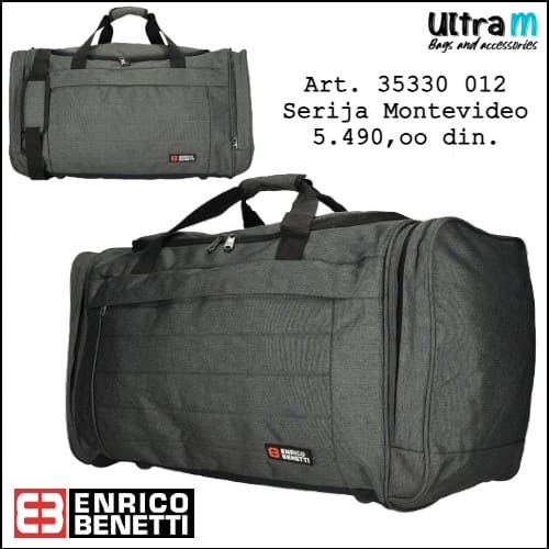 Putna torba Enrico Benetti Art. 35330 012 Montevideo siva