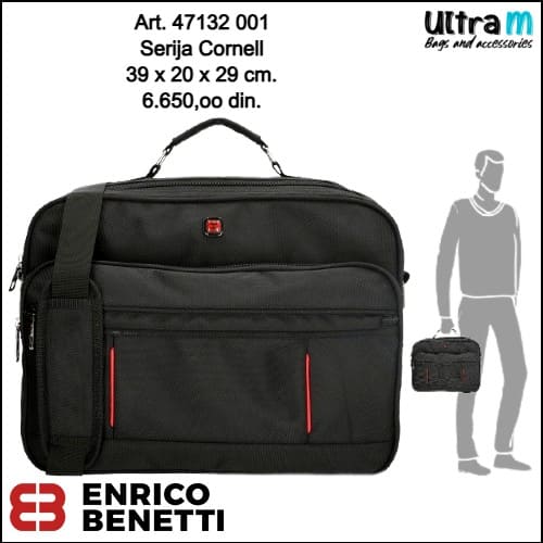 Putna torba Enrico Benetti Art. 47132 001 Cornell crna