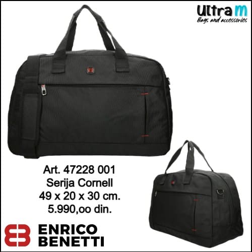 Putna torba Enrico Benetti Art. 47228 001 Cornell crna