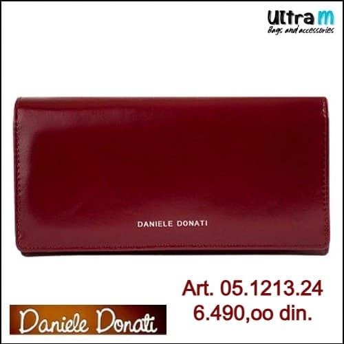 Zenski novčanik Daniele Donati Art. 05.1213.24 Bordo koža