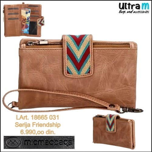 Zenski novčanik MICMACBAGS Art. 18665 031 Friendship bež koža