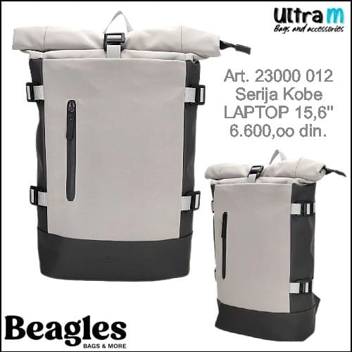 Ranac Beagles Art. 23000 012 Kobe laptop 15,6'' sivi