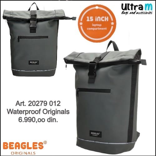 Ranac Beagles Originals Art. 20279 012 Waterproof originals sivi