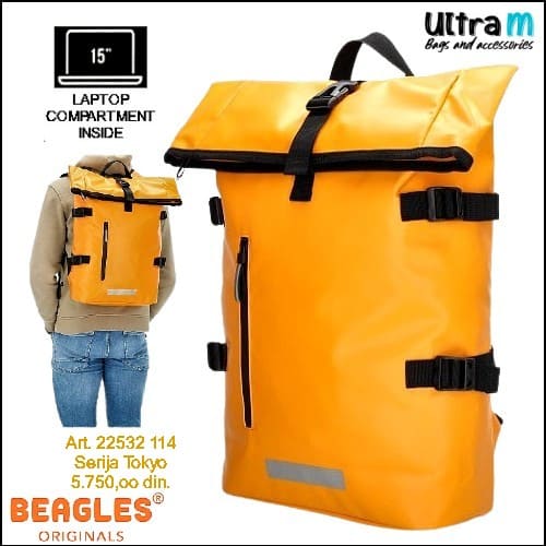 Ranac Beagles Originals Art. 22532 114 Tokyo laptop 15,6'' žuti