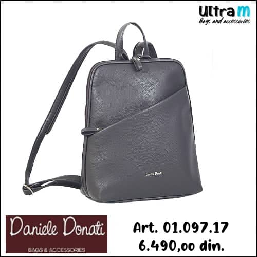 Ranac Daniele Donati Art. 01.097.17 ženski sivi