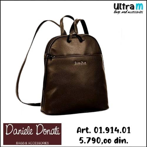 Ranac Daniele Donati Art. 01.914.01 ženski čokolada braon