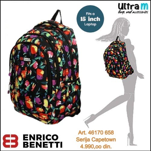 Ranac Enrico Benetti Art. 46170 658 Capetown tulip laptop 15''