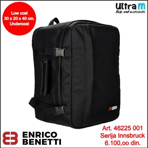 Ranac Enrico Benetti Art. 46225 001 Innsbruck low cost underseat crni